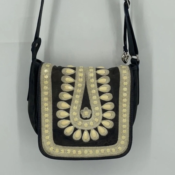 Brighton Raj Beaded Crossbody Saddlebag - Picture 2 of 13
